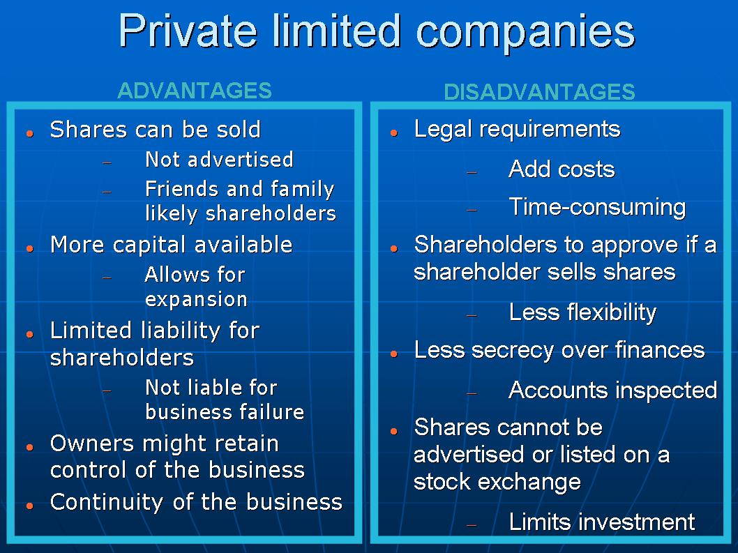business plan private limited company
